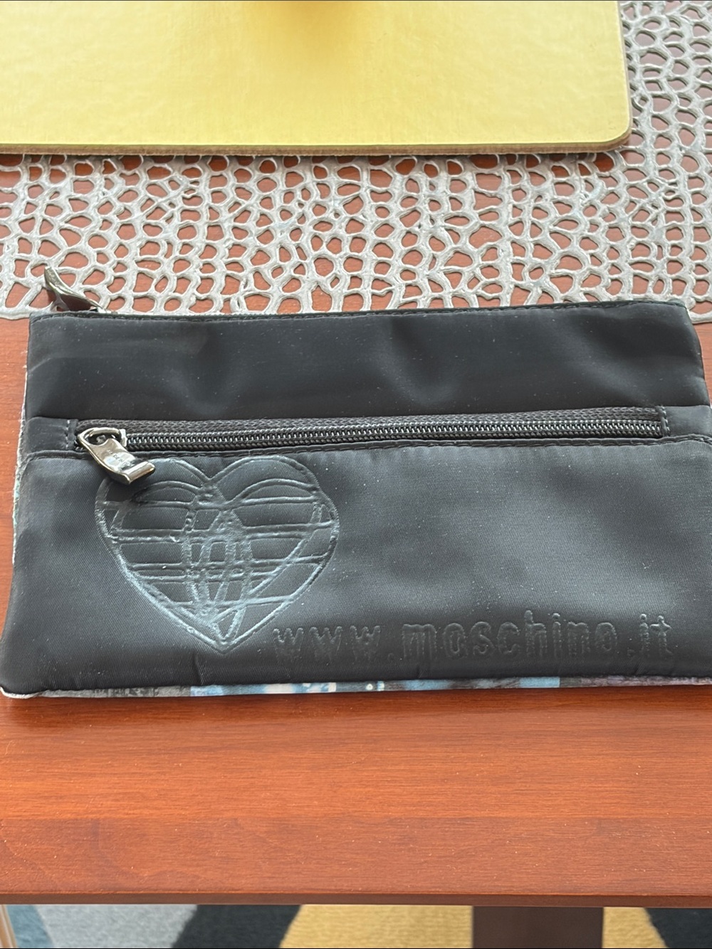 Vintage Moschino zip pouch